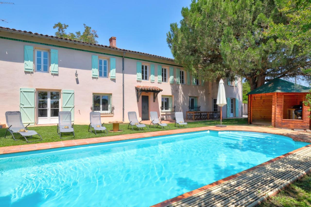 Gite La Grappe Occitane - 14 Personnes - Piscine Privee Ambres Exteriér fotografie